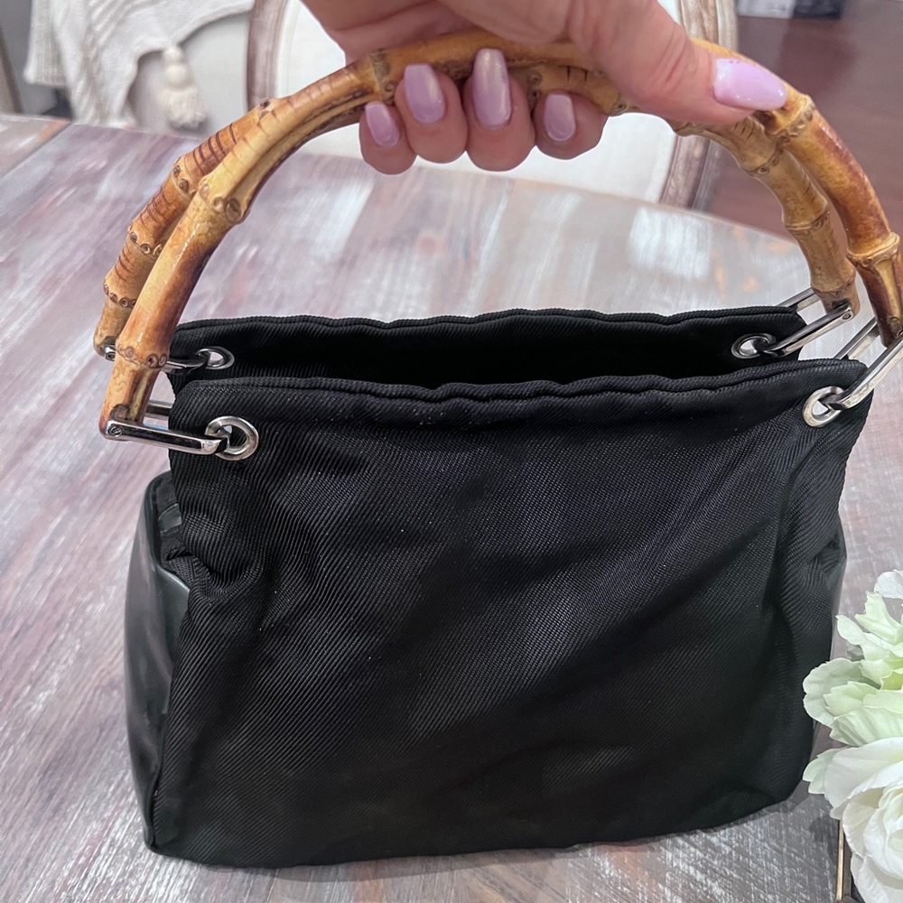 Black Gucci Bamboo Nylon